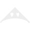 Ekena Millwork Pitch Winston Architectural Grade PVC Gable Pediment, 36"W x 18"H x 1"P (12/12) GPP036X018X100WIN - alternate 3